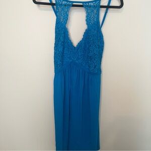 Soma Women’s Blue Lace Chemise Size XXL NWT